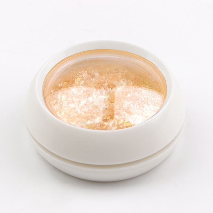 Опаловая пудра для декора ногтей, в баночке, цвет жёлтый Опаловая пудра для декора ногтей, в баночке, цвет жёлтый