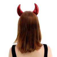 Карнавальный ободок с красными рожками