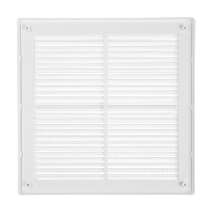 Решетка вентиляционная ZEIN Люкс ЛР250, 250 x 250 мм, с сеткой, разъемная