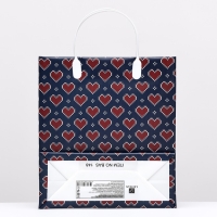 Пакет "Сердце", мягкий пластик, 26 x 23 см, 110 мкм Пакет "Сердце", мягкий пластик, 26 x 23 см, 110 мкм