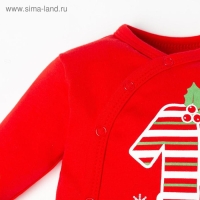 Комбинезон Крошка Я "Первый НГ", рост 68-74 см, красный