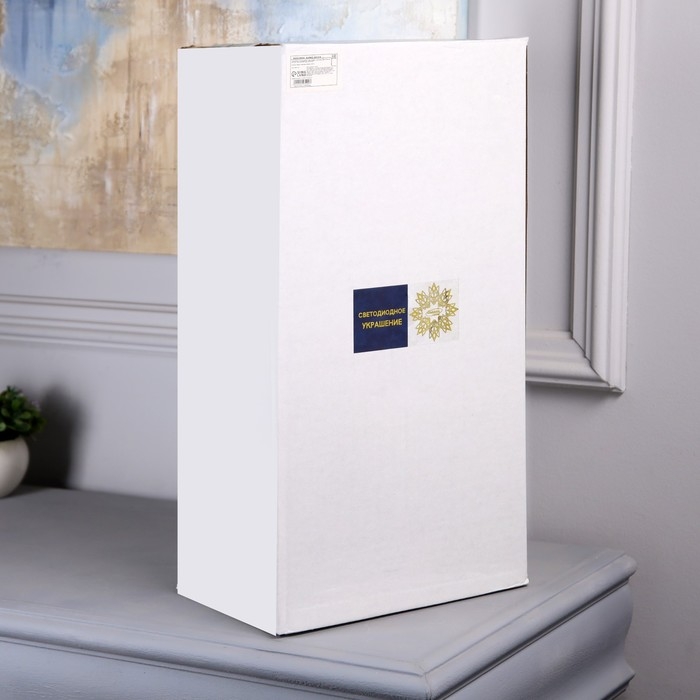 Светодиодная фигура &laquo;Дед Мороз&raquo; 21 &times; 45 &times; 17 см, акрил, 60 LED, 220 В, свечение белое