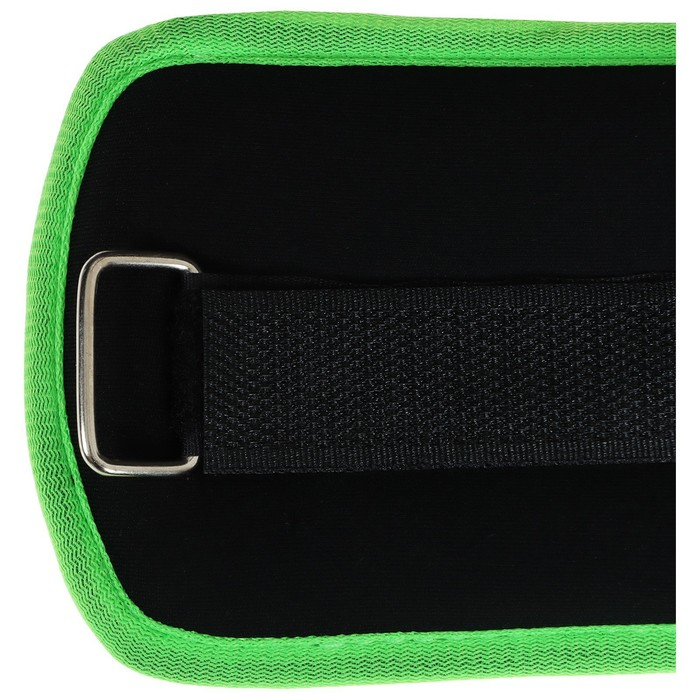 Утяжелители неопреновые ONLYTOP, 2 шт. х 0,25 кг, цвет чёрный/салатовый Утяжелители неопреновые ONLYTOP, 2 шт. х 0,25 кг, цвет чёрный/салатовый