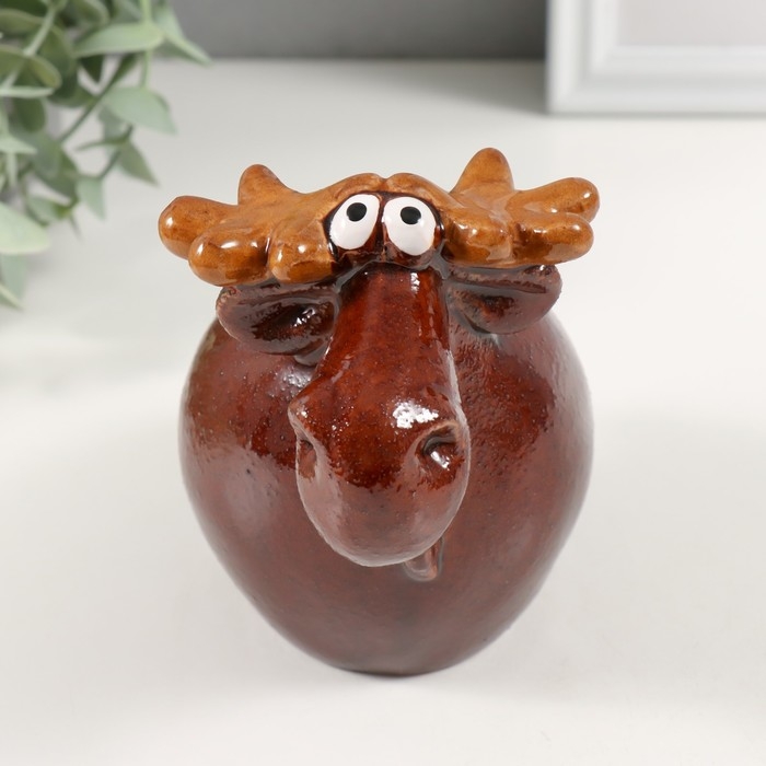 Сувенир керамика Сувенир керамика "Милый лосик" 9х14х11,5 см