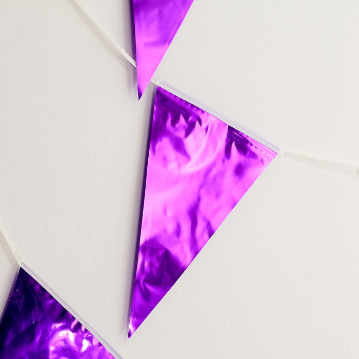 Гирлянда &laquo;Флажки&raquo;, 20 флажков, 10 метров, цвет индиго