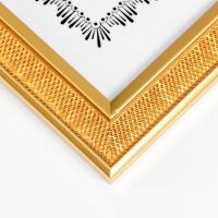 Фоторамка пластик формат А4 "Иллюзия" золото 32,4х23,5 см