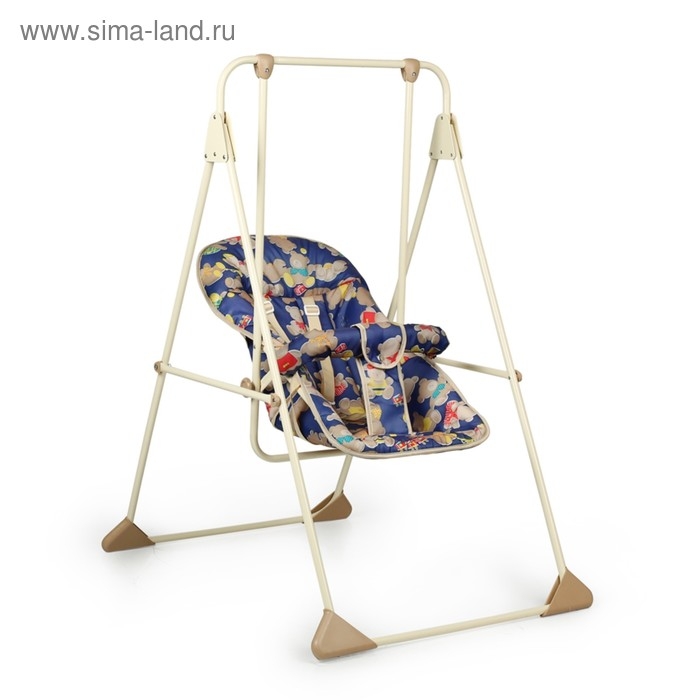 Качели детские напольные &laquo;Ветерок-Люкс&raquo;, бежевый рисунок МИКС