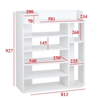 Стеллаж Остин №2, 813х250х927, Белый Стеллаж Остин №2, 813х250х927, Белый