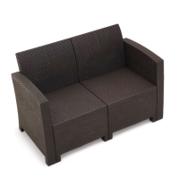 Набор садовой мебели Бора, макси, диван, 2 кресла, стол, венге Набор садовой мебели Бора, макси, диван, 2 кресла, стол, венге