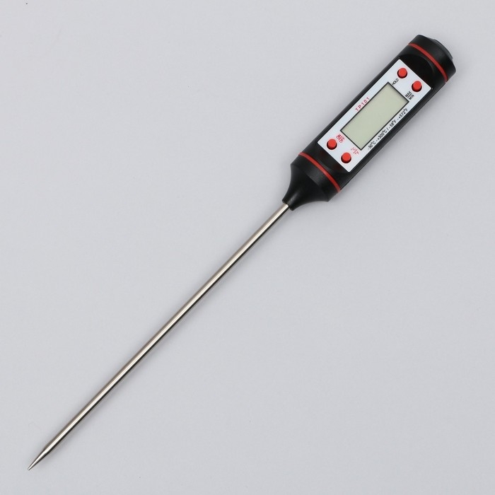 Термометр (термощуп) электронный на батарейках &laquo;Bon appetit&raquo;, чёрный.