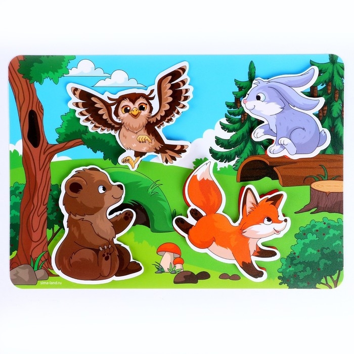 Развивающая игра на липучках &laquo;Изучаем животных. Кто  где живет?&raquo;&lrm;