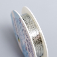 Проволока для бисера "Gamma/Zlatka" 0,4 мм.10 м±0.5 м, цв. под серебро Проволока для бисера "Gamma/Zlatka" 0,4 мм.10 м±0.5 м, цв. под серебро