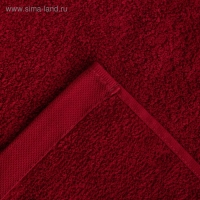 Полотенце махровое Этель &laquo;Терри&raquo; 70x140 см, бордовый