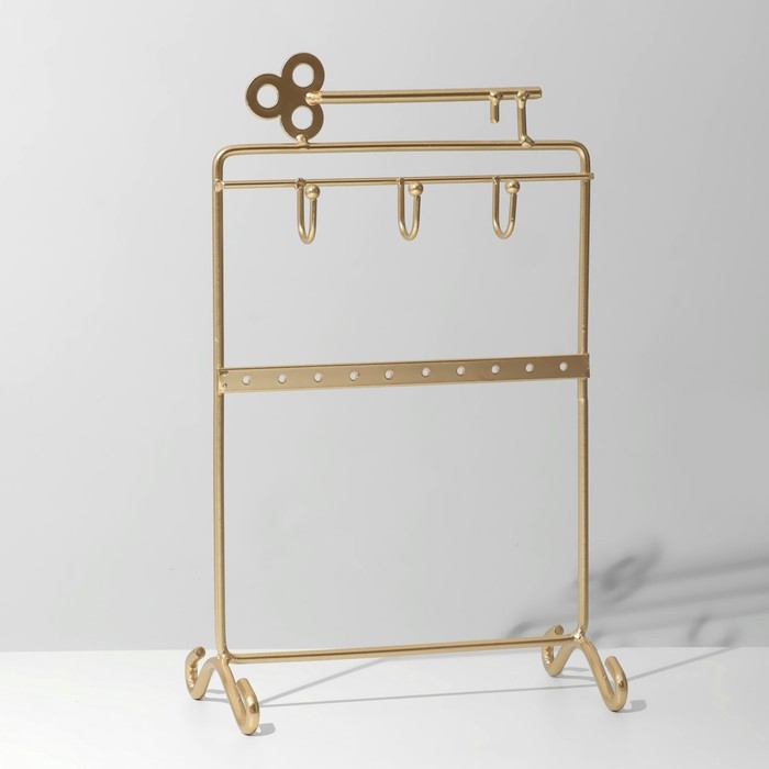 Подставка для украшений &laquo;Ключик&raquo; 20&times;10&times;26, цвет золото