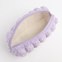 Косметичка на молнии, цвет сиреневый Косметичка на молнии, цвет сиреневый