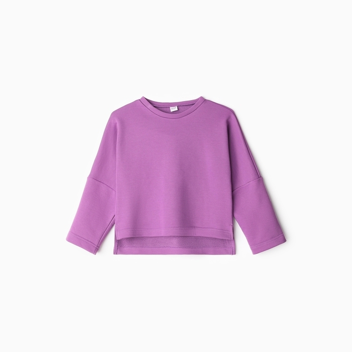 Свитшот детский MINAKU, цвет лавандовый, рост 128 см
