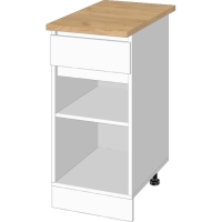 Шкаф напольный Зара 1 ящик 400х600х850 белый