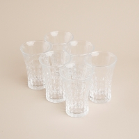 Набор стаканов стеклянный SL Home &laquo;Винтаж&raquo;, 260 мл, 7,6&times;12,8 см, цвет прозрачный