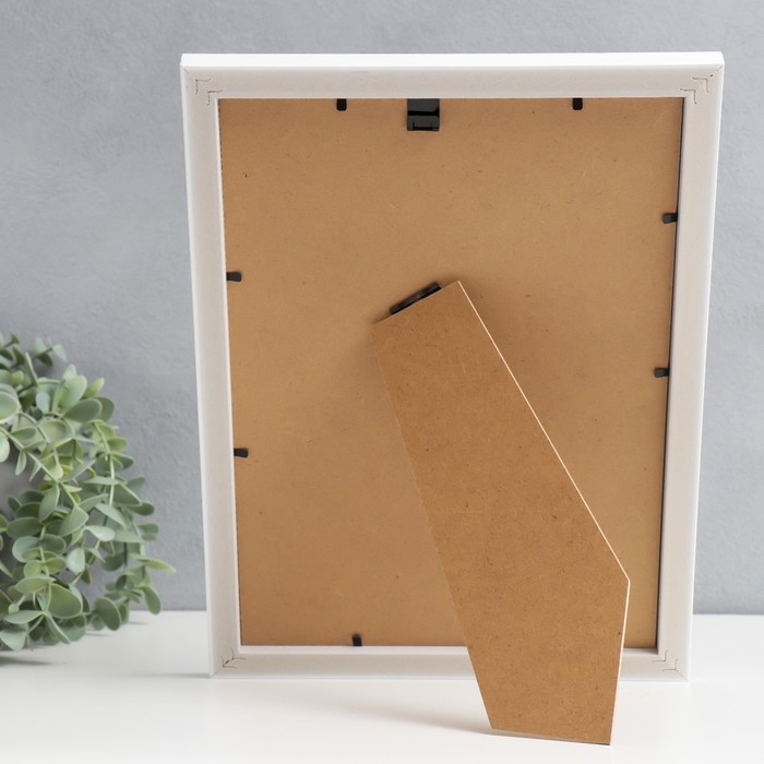 Фоторамка пластик "Gloria" 21х30 см, с паспарту, белый