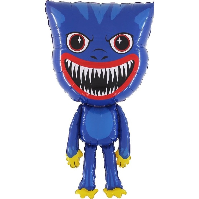 Шар фольгированный 28'' фигура, &laquo;Зубастики, Зубабасси&raquo;, синий