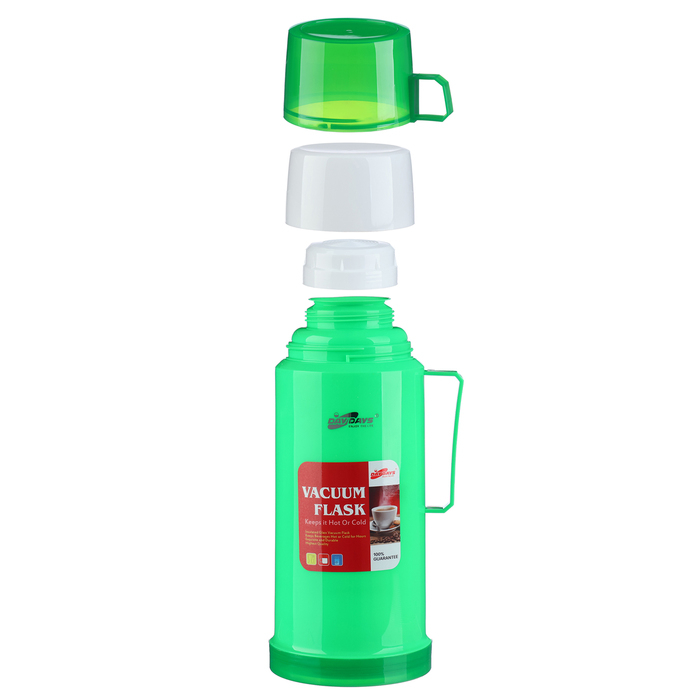 Термос 1 л, со стеклянной колбой, сохраняет тепло 8 ч, 13 х 28 см, зеленый Термос 1 л, со стеклянной колбой, сохраняет тепло 8 ч, 13 х 28 см, зеленый