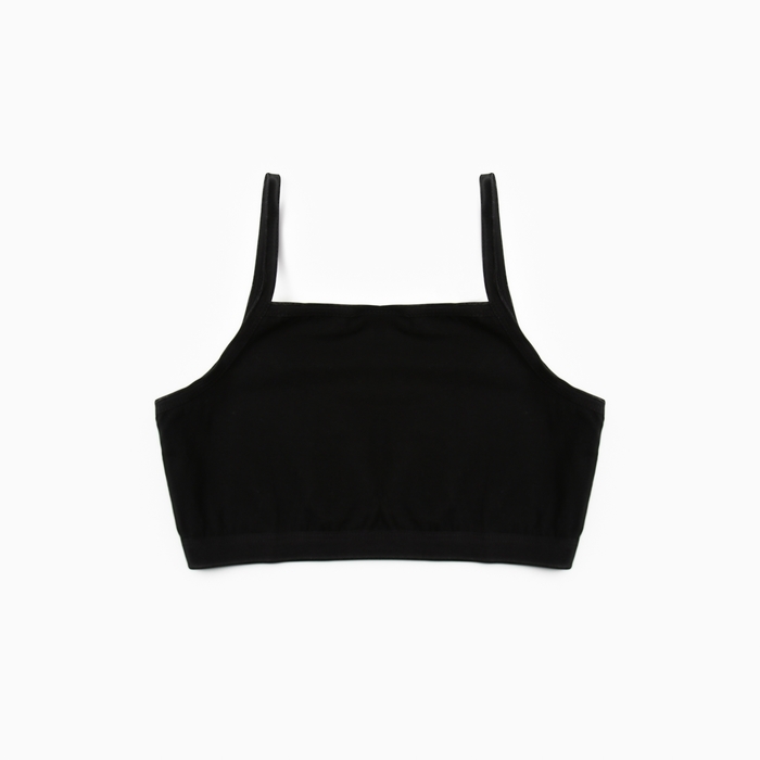 Топ для девочки, цвет черный, р-р 40