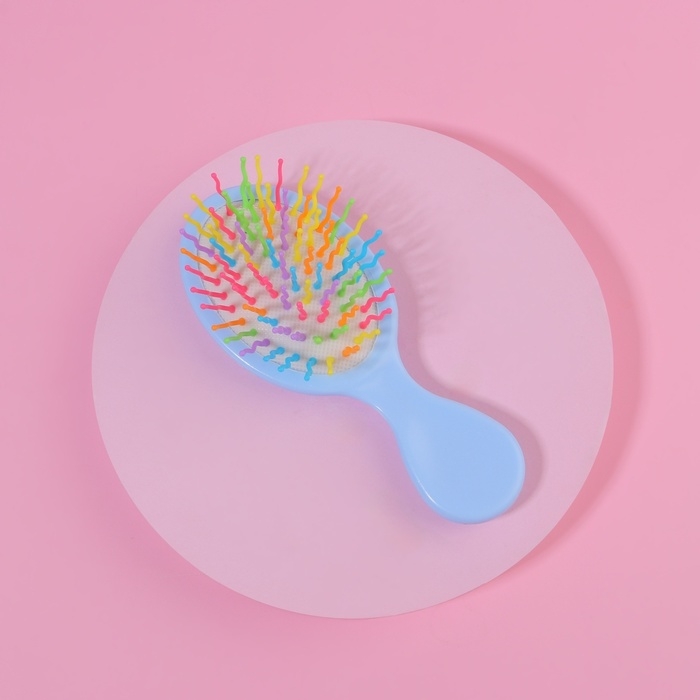 Расчёска - мини массажная, 14 × 6 см, рисунок МИКС Расчёска - мини массажная, 14 × 6 см, рисунок МИКС