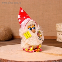 Оберег &laquo;Домовой с самоваром&raquo;, 12 см, микс