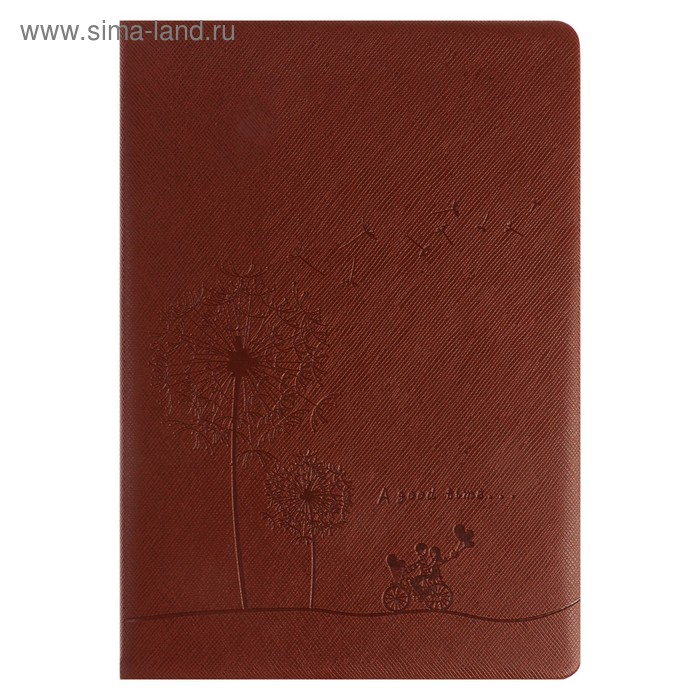 Ежедневник недатированный А5, 148 листов в линейку, обложка пвх, МИКС