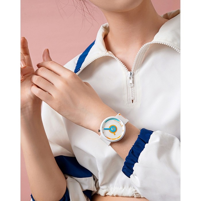 Часы наручные, d-4 см, водонепроницаемые, ремешок силикон, белые Часы наручные, d-4 см, водонепроницаемые, ремешок силикон, белые