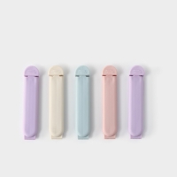 Зажимы для пакетов Доляна «Базис», 5 шт, 7 см, цвет МИКС Зажимы для пакетов Доляна «Базис», 5 шт, 7 см, цвет МИКС