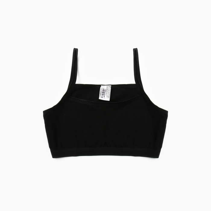 Топ для девочки, цвет черный, р-р 38