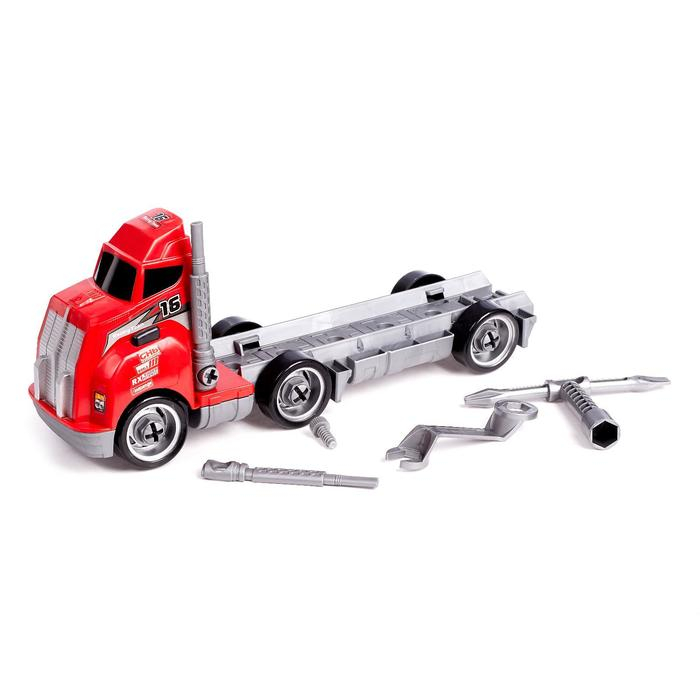 Конструктор &laquo;Грузовик&raquo; с чемоданом инструментов, звуковые эффекты