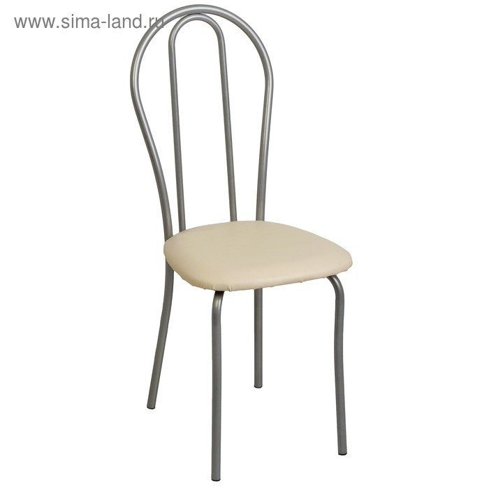 Стул Стул "Венский 2", Серебристый металлик/Молочный