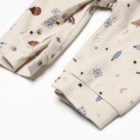 Комбинезон  с повязкой Крошка Я "Новогодние игрушки", рост 62-68 см