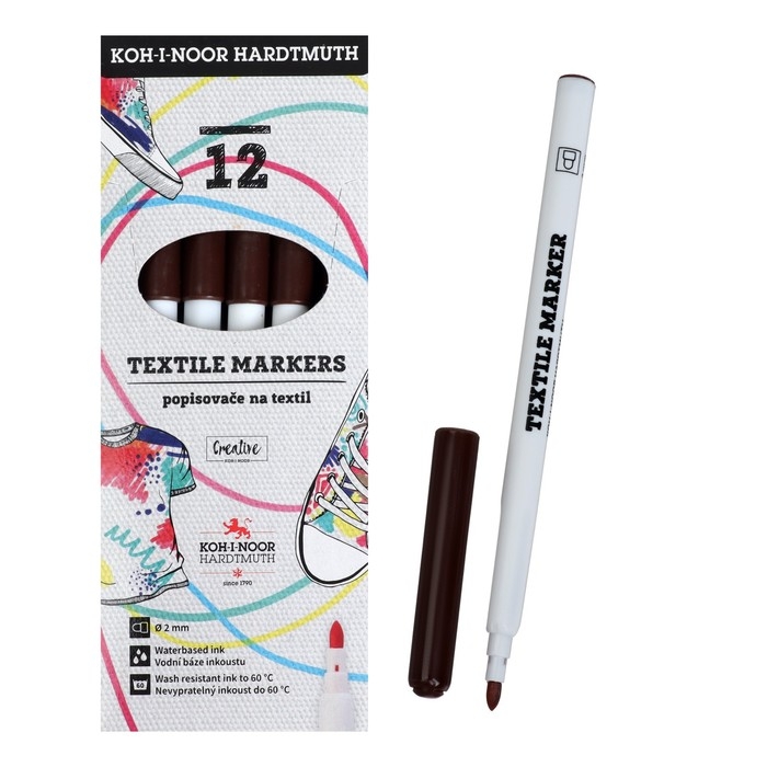 Маркер для ткани 3.0 мм Koh-I-Noor 3203/34, длина письма 500 м, коричневый