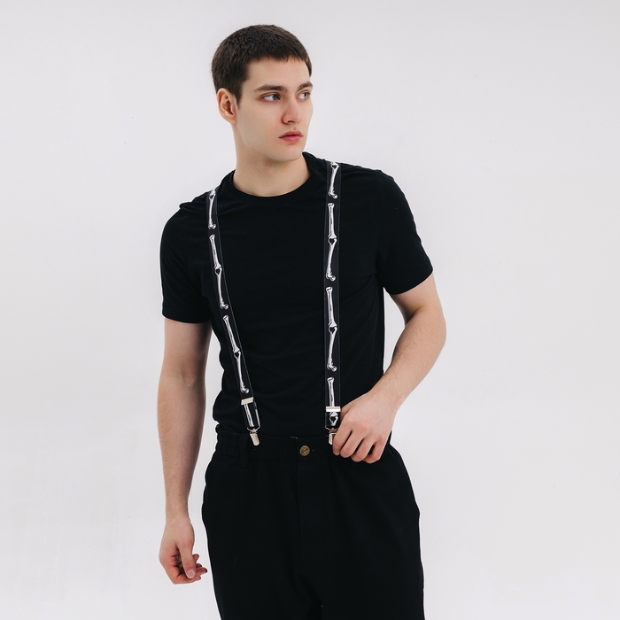 Карнавальные подтяжки «Скелетошка» Карнавальные подтяжки «Скелетошка»