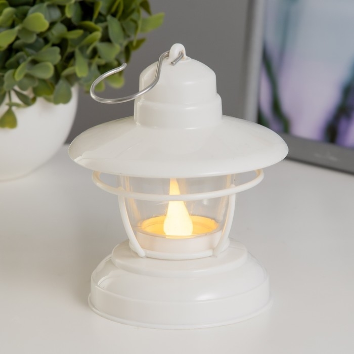 Ночник Ночник "Евлампия" LED 1Вт от батареек 2хАА белый 10х10х12см RISALUX