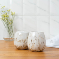 Набор аксессуаров для ванной комнаты Pearl, 4 предмета (мыльница, дозатор для мыла 360 мл, 2 стакана), цвет белый Набор аксессуаров для ванной комнаты Pearl, 4 предмета (мыльница, дозатор для мыла 360 мл, 2 стакана), цвет белый