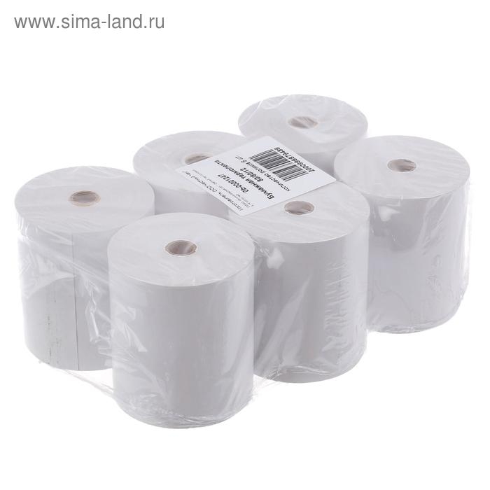 Чековая лента термо 80 мм 80 м, 80х12х80, 48 г/м2 Чековая лента термо 80 мм 80 м, 80х12х80, 48 г/м2