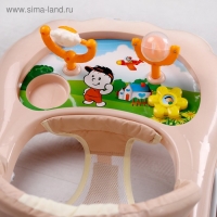 Ходунки &laquo;Верный друг&raquo;, 7 колес, муз. игрушки, бежевый