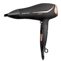Фен BRAYER 3000BR-BN, 2200 Вт, 2 скорости, 4 температурных режима, концентратор, чёрный Фен BRAYER 3000BR-BN, 2200 Вт, 2 скорости, 4 температурных режима, концентратор, чёрный
