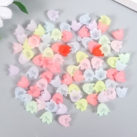 Бусины для творчества пластик "Цветок ландыша пастель" набор 80 шт полупрозр. 1,1х1,1х0,9 см Бусины для творчества пластик "Цветок ландыша пастель" набор 80 шт полупрозр. 1,1х1,1х0,9 см