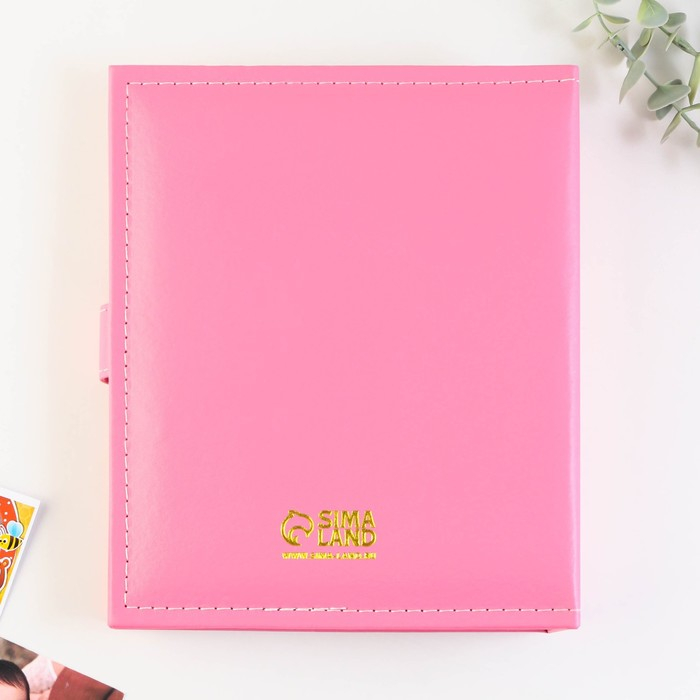 Фотоальбом на 200 фото с 2 местами под фото на обложке Фотоальбом на 200 фото с 2 местами под фото на обложке "Любимая малышка", экокожа