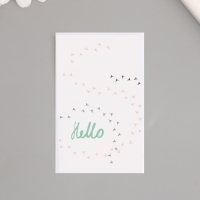 Наклейка бумага "Привет. Птичьи следы" набор 50 шт 8х5 см Наклейка бумага "Привет. Птичьи следы" набор 50 шт 8х5 см