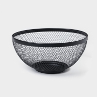 Фруктовница Доляна «Сетка», 26,5×26,5×12,8 см, чёрная Фруктовница Доляна «Сетка», 26,5×26,5×12,8 см, чёрная