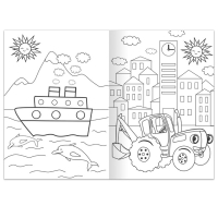 Раскраска 12 стр., А4, «Синий трактор» Раскраска 12 стр., А4, «Синий трактор»