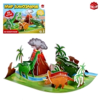 3D конструктор &laquo;Мир динозавров&raquo;, 25 деталей