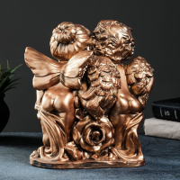 Фигура "Ангел и Фея с розой" бронза 24х12х26см