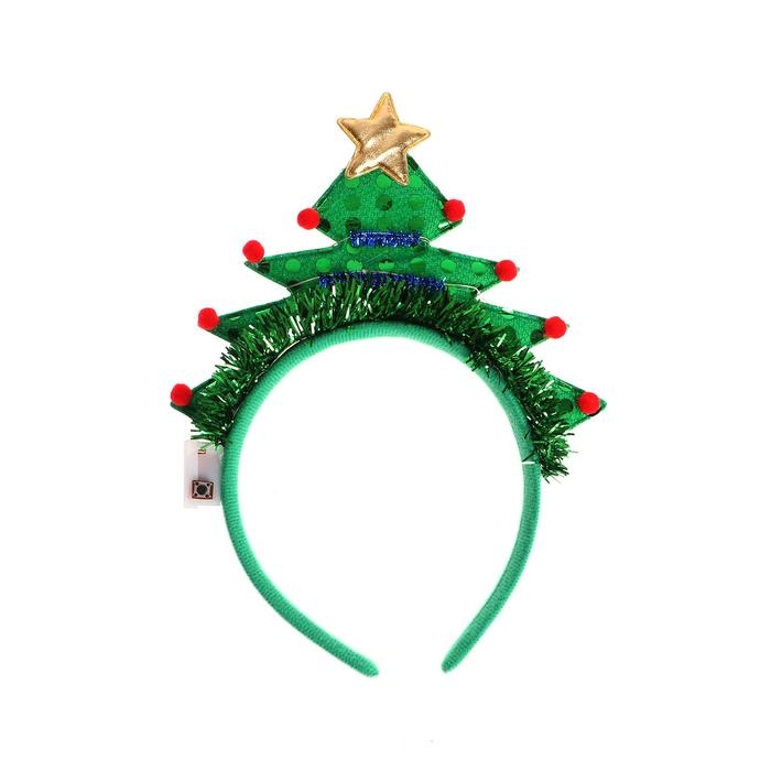 Карнавальный ободок &laquo;Ёлочка&raquo;, световой